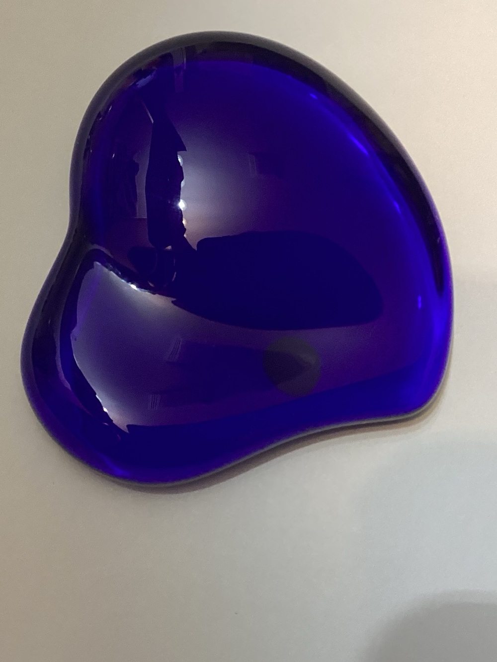 Vintage Elsa Peretti for Tiffany & Co. Cobalt Blue Murano Glass Heart